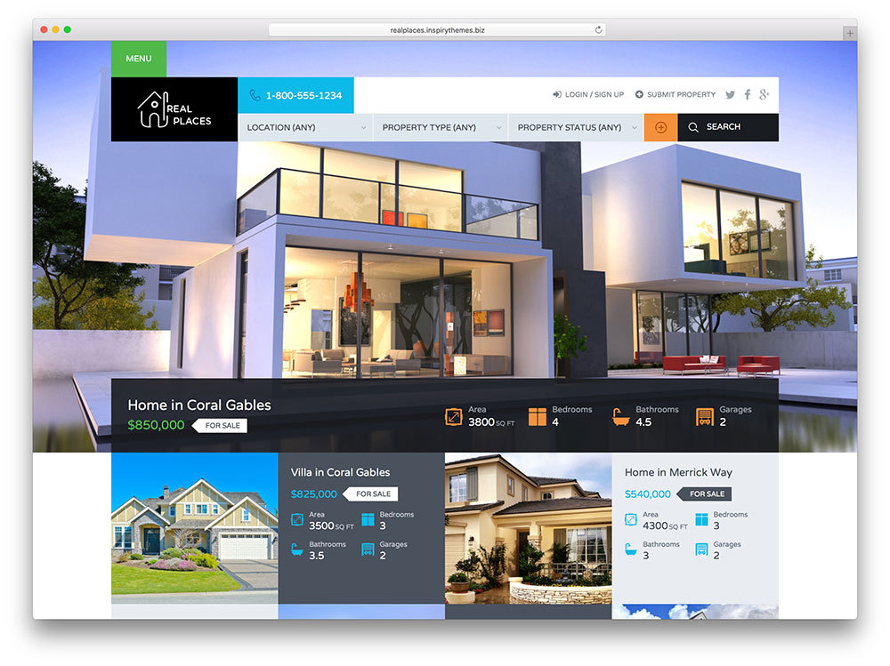 thiết kế website bất động sản