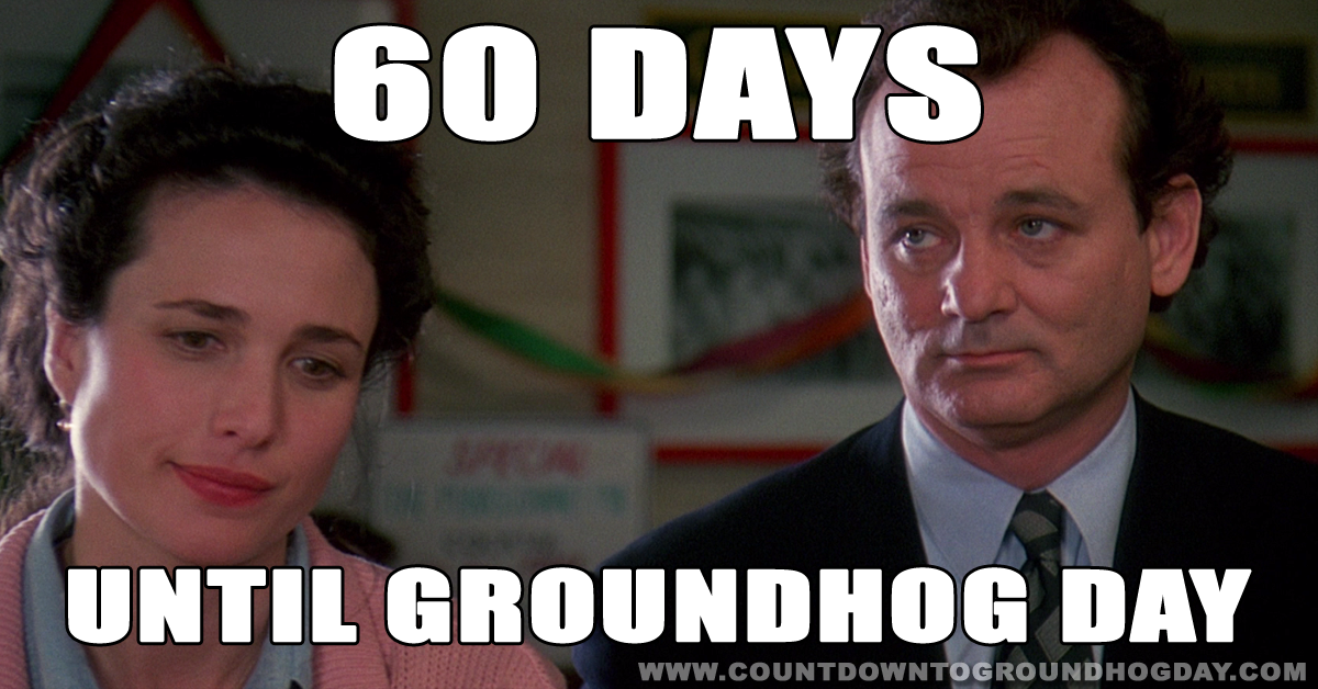60 days until Groundhog Day