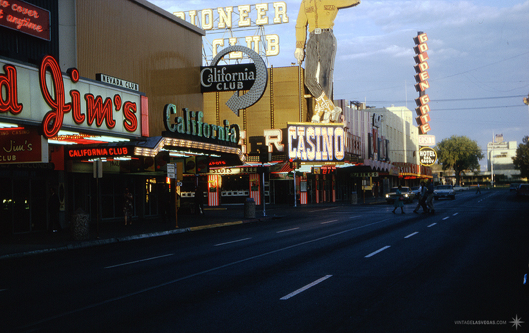 Vintage Las Vegas — Early morning at Diamond Jim’s Nevada Club,...