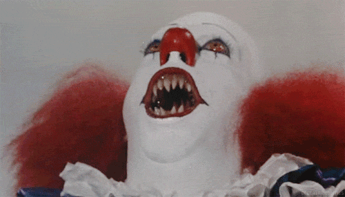 creepy clown gif | Tumblr