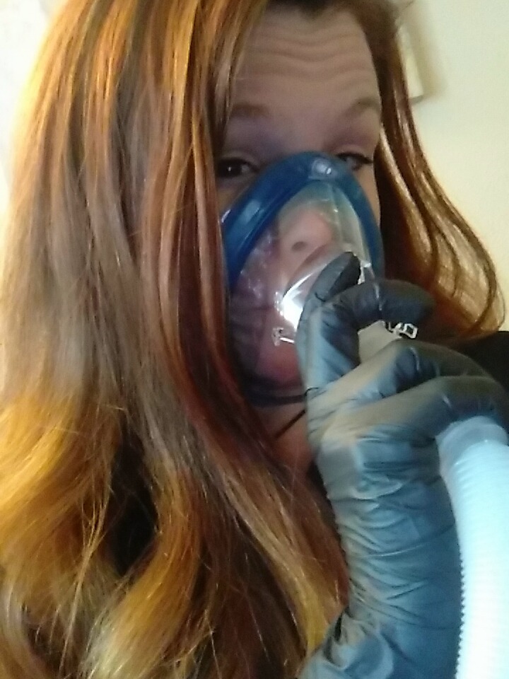 inhale women fetish gas Deep mask