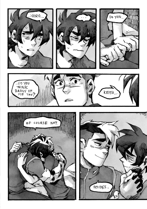 fightbeast:Keith and Shiro have a talk.