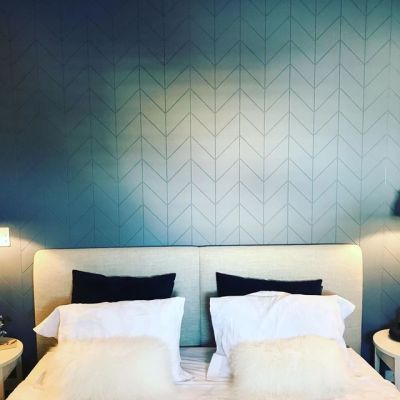 Low cost, high impact feature wall