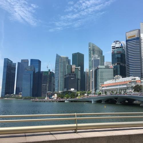 #merlionsingapore at a distance (at Marina Bay Singapore)