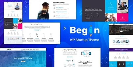 Begin v1.8 - Startup, SaaS WordPress Theme Nulled