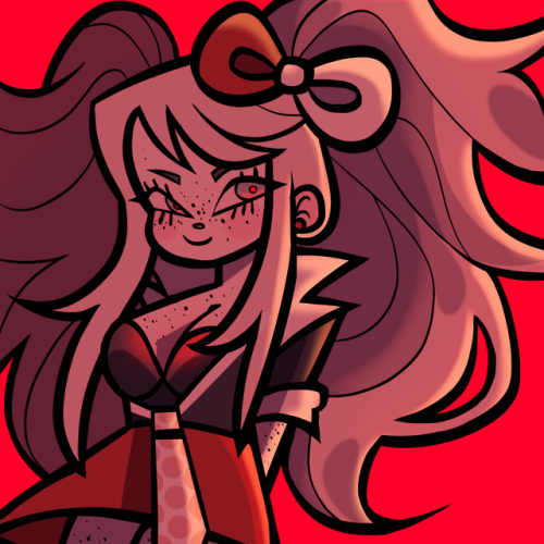danganronpa peaart mukuro ikusaba junko enoshima eye strain bright dr1