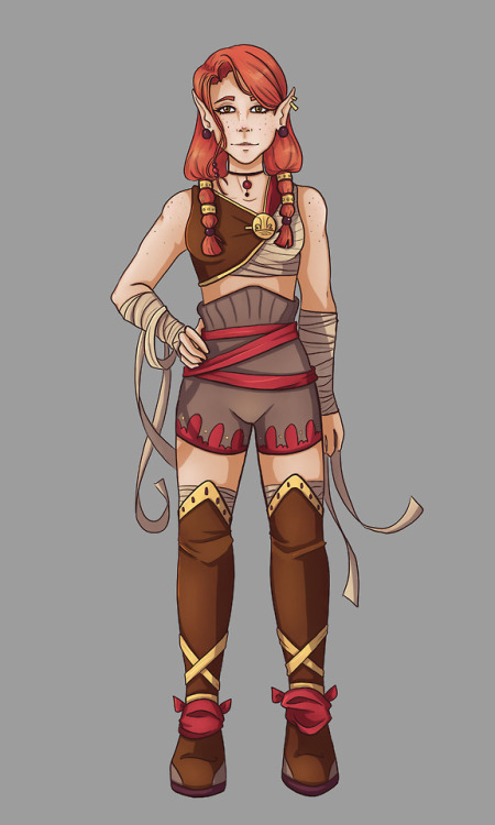 meghanhounsellart:Did a quick ref of my D&D character...