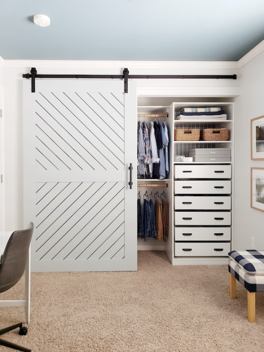 IHeart Organizing DIY Sliding Barn Door Teen Closet