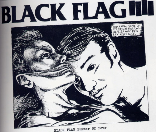 onlytheyoungdieyoung:Black Flag and the art of Raymond Pettibon