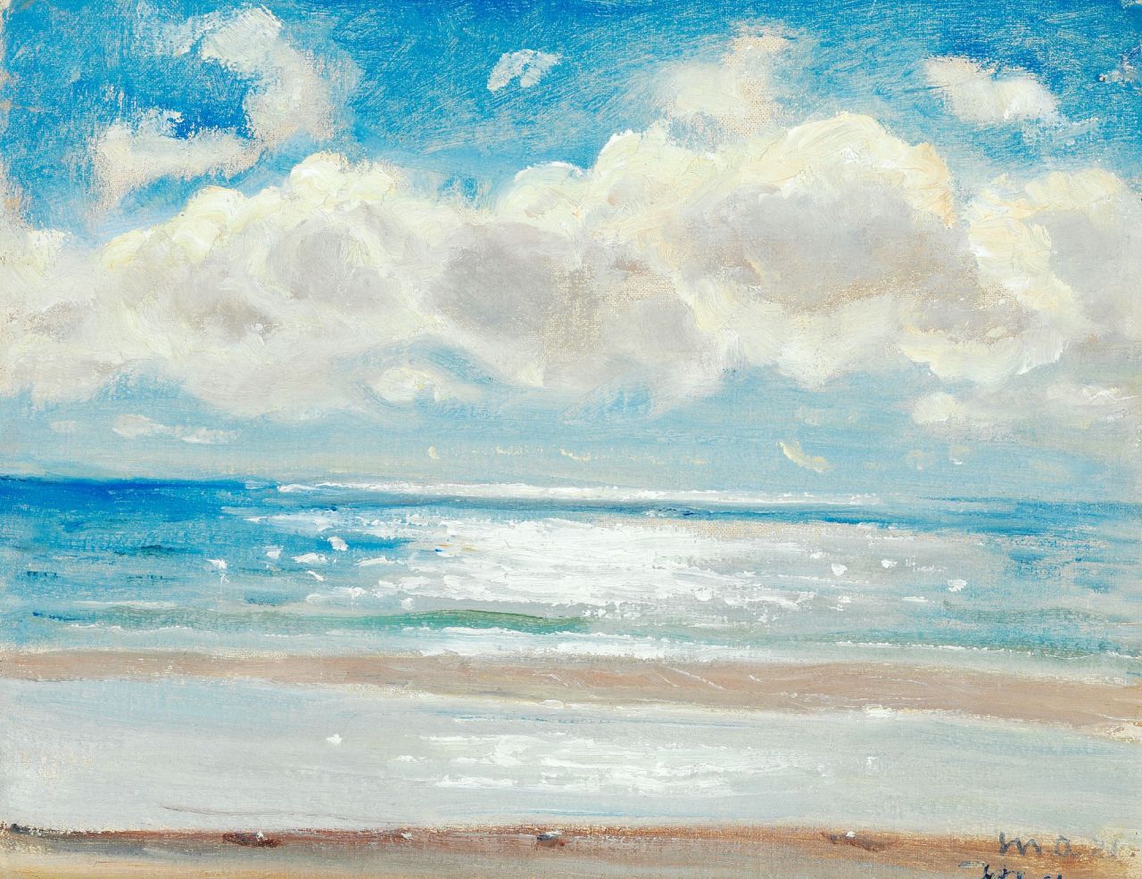 Thunderstruck (Michael Ancher (Danish, 1849-1927), Skagen beach...)