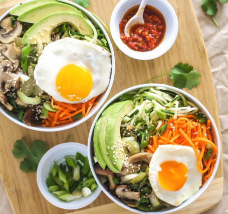 food veggie korean Bibimbap