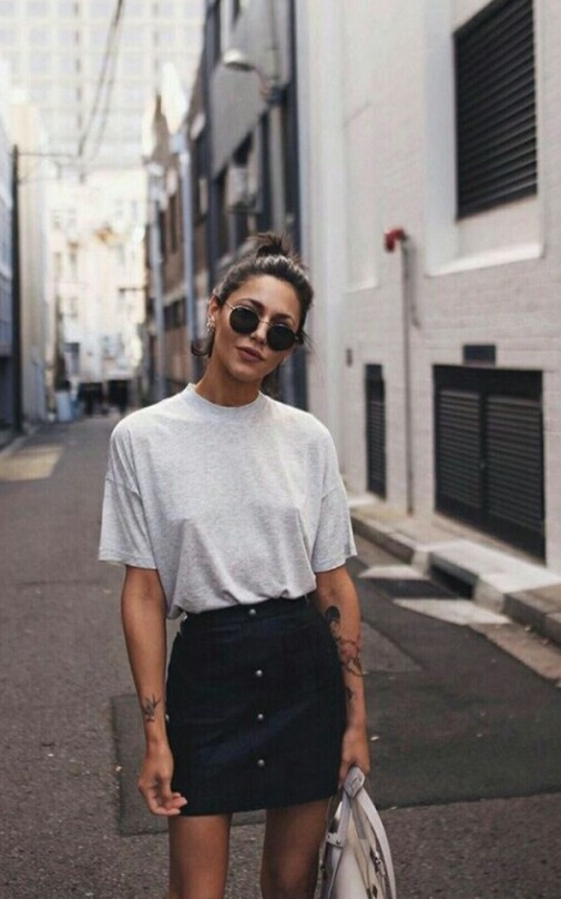 oversized shirt outfit tumblr