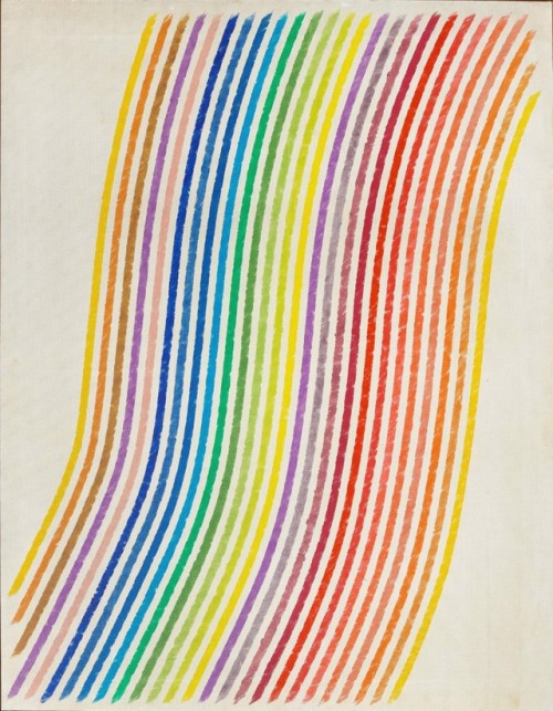 dream-and-delirium:Piero Dorazio Arc en Ciel 1965