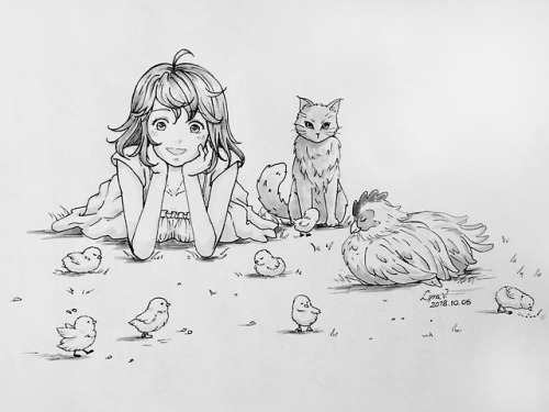 lyradaisical:Inktober 2018: Day 05 - Chicken