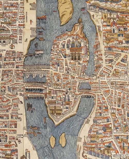 renaissance-art:Île de la Cité, Paris c. 1550