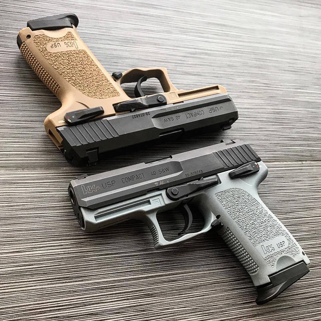 Hk Usp Compact 40 Sandw Grey And Fde © Weapons Lover