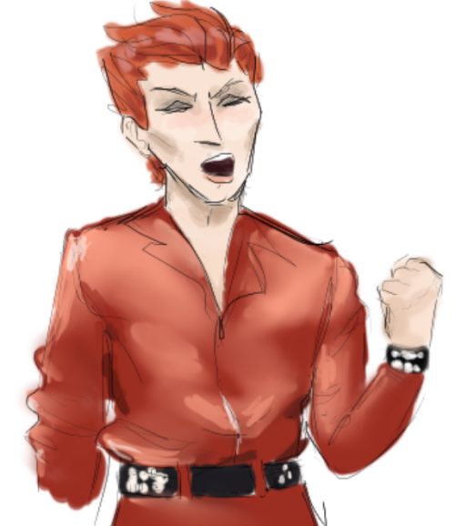 ultimatebutchmoira:I think Moira would love rock n roll tbh