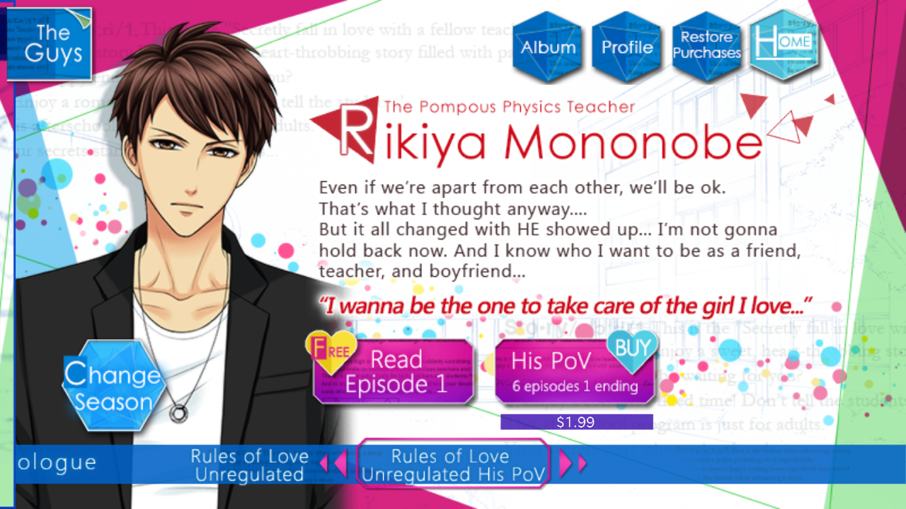 Rikiya’s Season 3 Rules of Love Unregulated His... - OtomeSweetheart