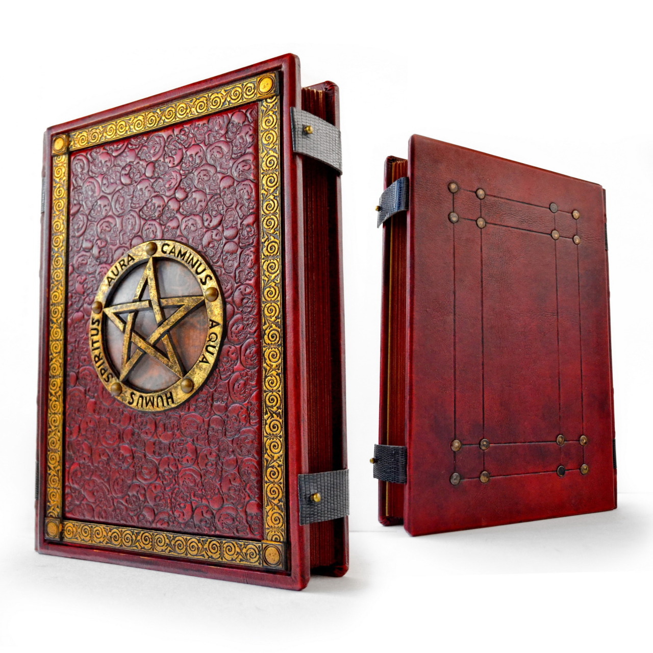 The Great Grimoire in bloody red color of leather…... - aLexLibris