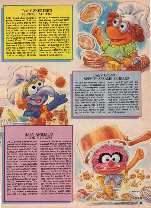 muppetbabiesstuff:“Cookin’ with the Muppet Babies”, scans from...