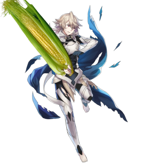 shitty-feh-edits:(Comissioned) Corrin but with a Corn Sword 