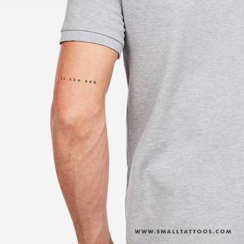 “To the sea” temporary tattoo, get it here ►... temporary