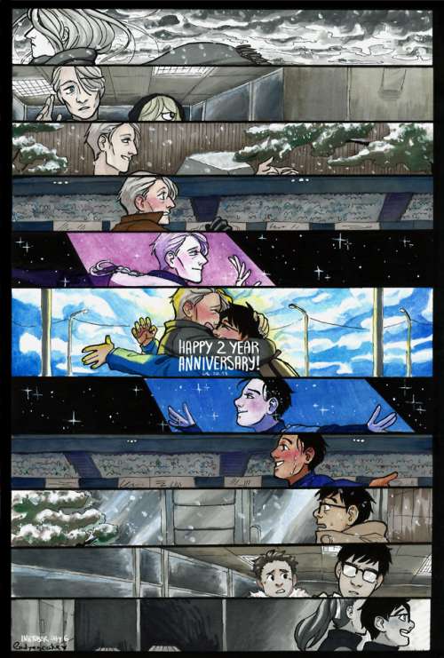 ladyegcakeart:You brought colors into my life Happy 2nd YOI...