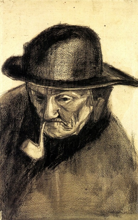 artist-vangogh:Head of a Fisherman with a Sou'wester, 1883,...