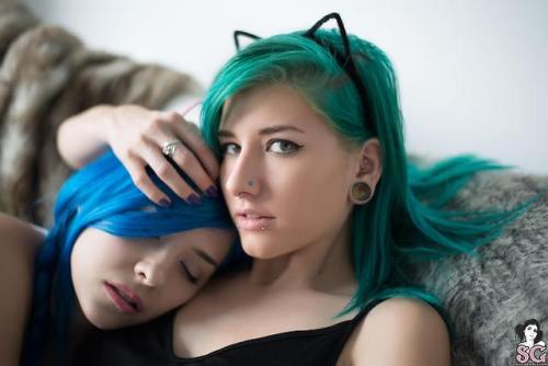 suicide-atheist:Saria Suicide and Skella Suicide in set Smitten