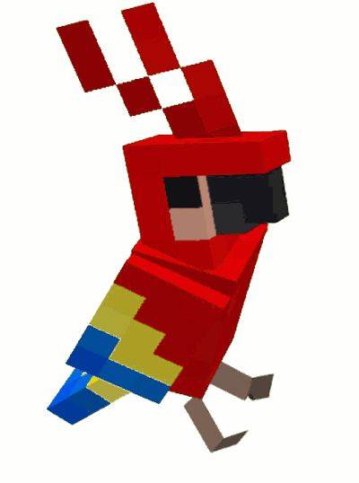 [最も人気のある！] rainbow minecraft parrot gif 291209-Minecraft rainbow parrot ...