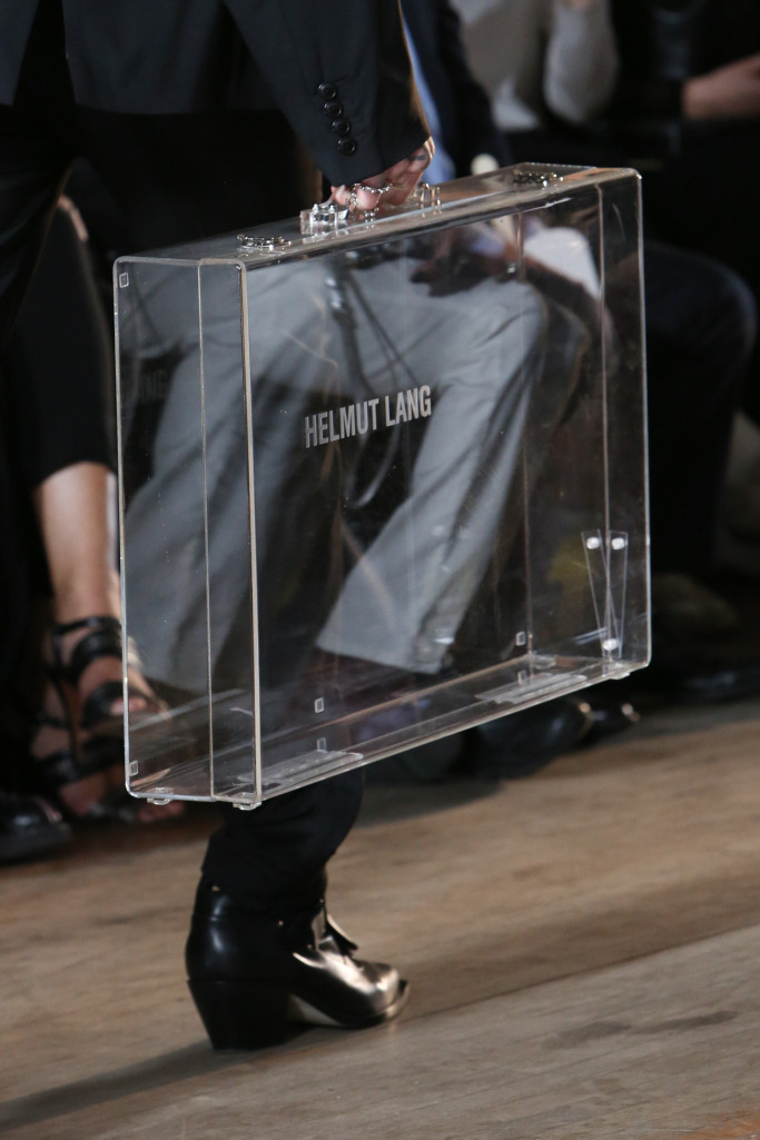 helmut lang transparent bag