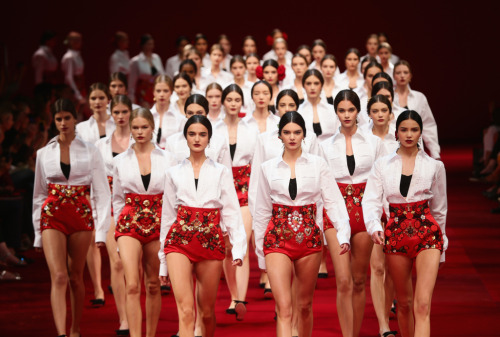 hauteccouture:The Dolce & Gabanna Army over the years