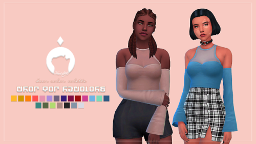 ikari-sims:Colette Crop Top by @dear-solar recolorsSo I...