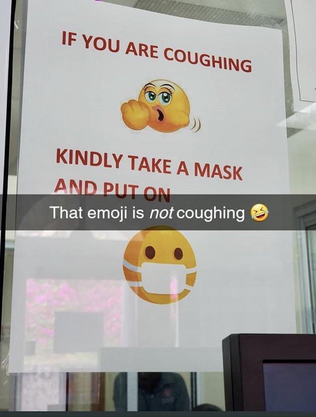 Ese emoji no está tosiendo…