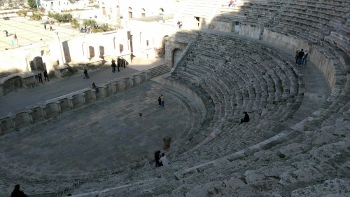 Roman Ampitheatre - Amman, Jordan. The antiquity of the past...