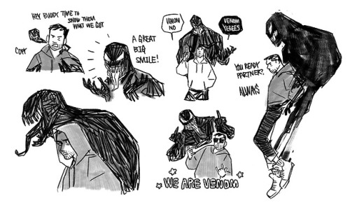 venom venom movie eddie brock symbrock fan art doodle