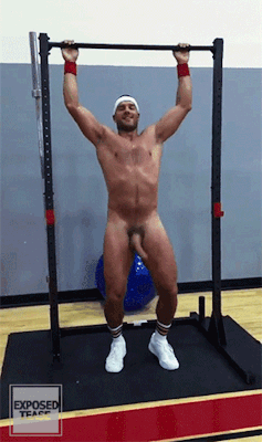 Bulge And Naked Sports Man Swing Nude