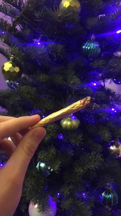 lustingmoon:Christmas calls for 24k gold joints