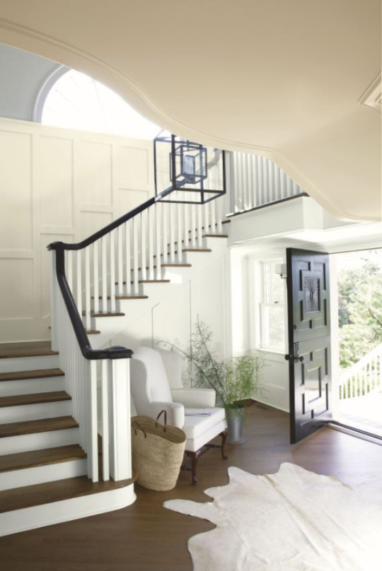 white entrance