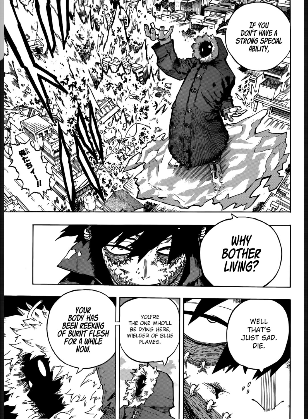 Bnha Headcanons and Edits — MHA Chapter 230- Dabi’s Weakness