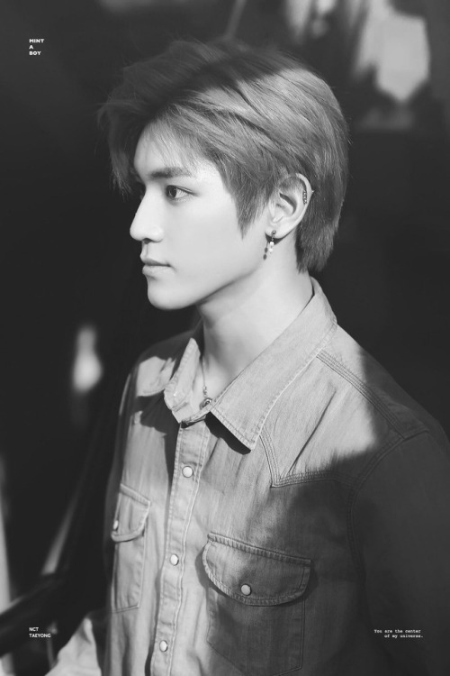 Taeyong black and white  Tumblr