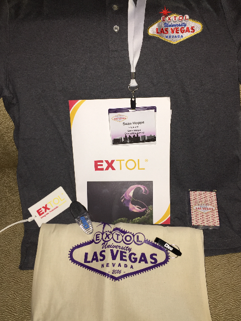 Cleo EXTOL University 2016 bag of swag