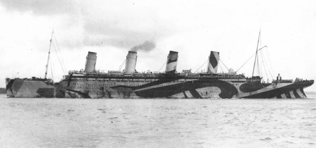 Oceanic Steam Navigation Spot Some Photos Of The Rms Olympic During Her Wartime