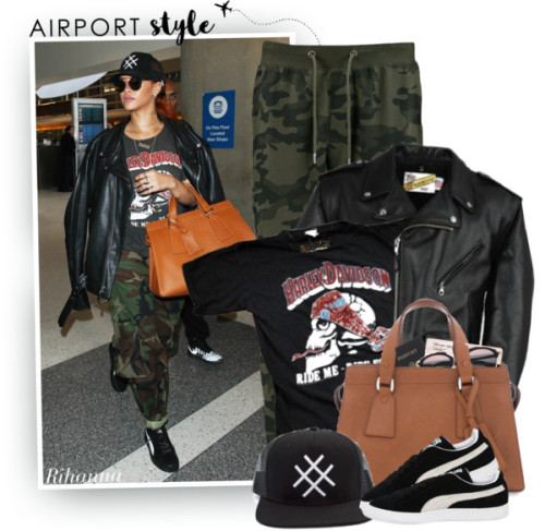 polyvore fashion style Royce Leather Harley-Davidson Giorgio Armani clothing