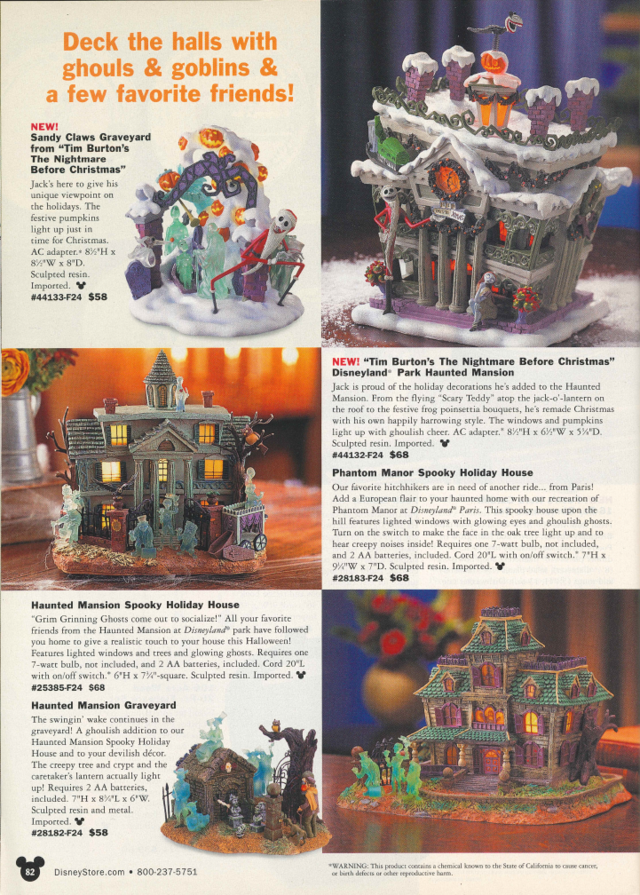 The Ghostly Gallery — Disney Catalog Halloween 2004 Pages from two...