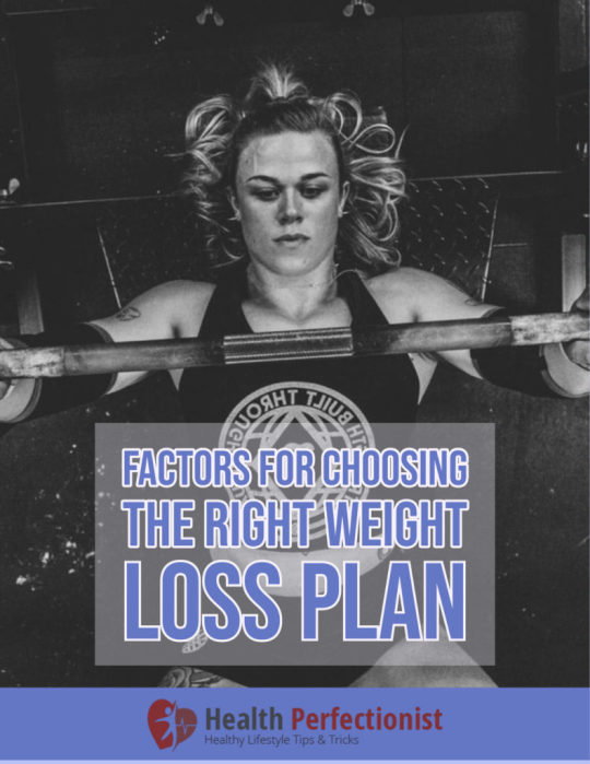 Factors for choosing the right weight loss plan
