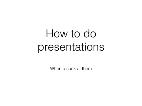 mercurystudies:How to do presentations!♥ By someone who sucks...