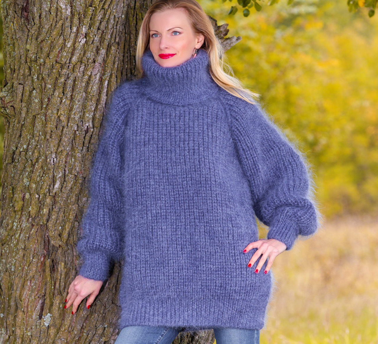 WARM THICK AN FUZZY HANDCRAFTED MOHAIR SWEATER by... | SuperTanya ...
