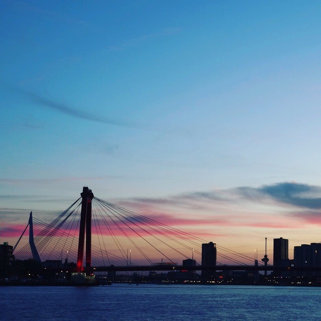 Great Sunset. Rotterdam, The Netherlands, Europe. - Rotterdam Cityblog