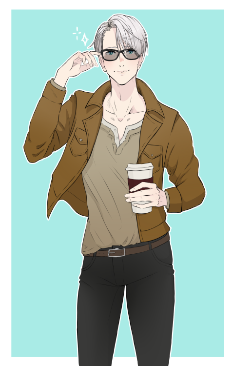 rianemone:Viktor “arrives-15-minutes-late-with-Starbucks”...